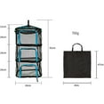 thumbnail image 4 of Tendedero colgante de malla resistente y plegable con bolsillo con cremallera. Azul, 4 of 5