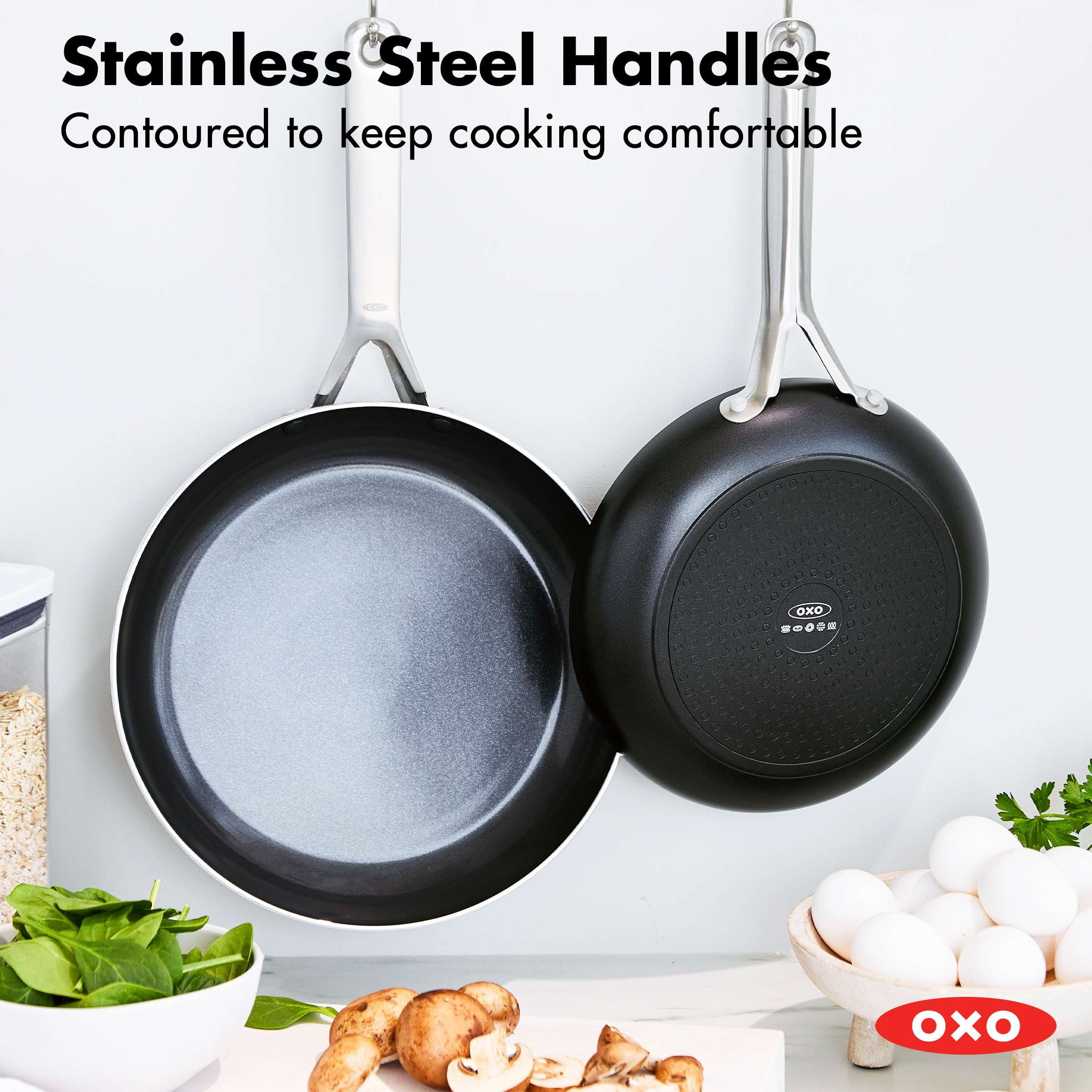 OXO Agility Ceramic Non-Stick 10-Piece Cookware Set CC006960-001 - The Home  Depot