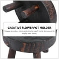 thumbnail image 2 of Wooden Stand Wooden Stool Flower Display Stand Succulents Bonsai Rack Vintage Garden Pot Riser for Office Dining Room Coffee, 2 of 6