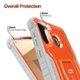 thumbnail image 7 of FITO For Samsung Galaxy A21 Case, Phone Case with Screen Protector and Kickstand (Orange), 7 of 7