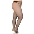 thumbnail image 4 of Leg Avenue Nylon Plus-size Risque Fishnet Pantyhose, Black, 4 of 5