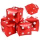 thumbnail image 1 of 10 globos de dados cúbicos para fiestas temáticas de casino, suministros decorativos, globos de papel de aluminio, 1 of 7