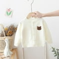 thumbnail image 3 of Godderr Baby Boy Girl Buttons Cardigan for Toddler Kids Knit Sweater Coats Top Cute Fall Winter Knitwear Warm Long Sleeve Jacket for 0-6T, 3 of 5