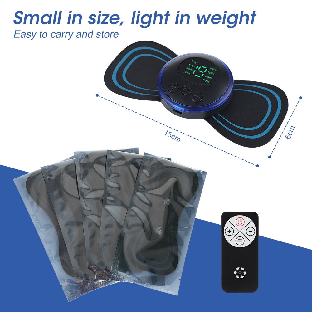 5pcs Microcurrent EMS Mini Massage Device,Neck,Foot,Hand,Back,Body Massager - for Pain Relief Deep Tissue,Relax Stiff Muscles,Improve Circulation