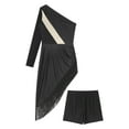 thumbnail image 6 of inhzoy Women's Fringe Latin Tango Salsa Dance Dress Ballroom Dance Dresses with Shorts Black XL, 6 of 7