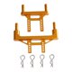 thumbnail image 2 of 1:16 RC Car Front Rear Shell Columns Chasis Componentes Repuestos Metal Alto Oro, 2 of 9