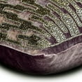 thumbnail image 2 of The HomeCentric Cushion Cover For Sofa, Purple Pack of 2, 24x24 inch (60x60 cm) Throw Pillow Cases, Velvet Geometric Throw Pillows For Sofa, Geometric Pattern Modern Style Easter - Dark Dazzler, 2 of 3