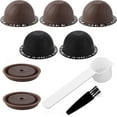 thumbnail image 1 of LAICAIW 5pcs Reusable Pods for Nespresso Vertuo Machine, 230ml & 150ml Refillable Coffee Capsule Set with 2 Silicone Lid, 1 Spoon, 1 Brush Coffee Accessories for Nespresso, 1 of 7