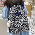 thumbnail image 1 of Estilosa Mochila Con Estampado De Leopardo, Mochila Con Cremallera Elegante Y Preppy, Mochila De Almacenamiento Para Mujeres Con Colgante, 1 of 4