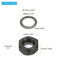 thumbnail image 2 of Uxcell Skateboard Lock Nuts Set 5/16 Skateboard Truck Axle Washers Spacer Hardware Repair Kit, Black 2 Set, 2 of 4