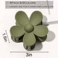 thumbnail image 2 of Hair Claw Clips Flower Hair Clips 8PCS Cute Hair Clips Large Matte Hair Clips Daisy Hair Clips Big Claw Clip Strong Hold Jaw Clip Large Hair Clamps For Women Thick Hair 8 Colors, 2 of 5