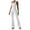 White, variant on One Piece Jumpsuits for Women Casual Tight Yoga Dance Sports Solid Color Slim Fit Straight Leg Fitness Hip Lift Yoga Summer Rompers Jumpers with Pockets