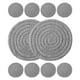 thumbnail image 5 of Posavasos tejidos redondos de algodón para bebidas, posavasos trenzados para tazas, cojín para olla, tapete para mesa, 10 Uds., 5 of 6