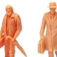 thumbnail image 3 of 10x figuras de arte de estilo de viaje simulado 1/64 decoración de resina Color coleccionable mismo muñeca blanca DIY modelo de, 3 of 9