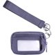 thumbnail image 1 of Cartera Iris para mujer, llavero de 5,9 x 3,5 pulgadas con correa para la muñeca, monedero con cremallera y ventana para identificación (morado), 1 of 6