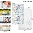 thumbnail image 2 of Coolnut Cartoon Koala Patterned Hand Towels 2 PCS, Cotton Bath Towel for Drying Face Hands Body Decorative Water Absorbent Lightweight Towels for Bathroom Ktichen Travel Gym, 16"x28", 2 of 6