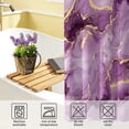 thumbnail image 6 of MIZHONA Purple Marble Shower Curtain Abstract Modern Fabric Bathroom Curtain set,72x78 inch, 6 of 8