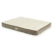 TrustyPup Tuft Love Deluxe Crate Mattress Tufted Pillow Pet Bed - Gray, Medium