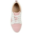 thumbnail image 4 of Journee Womens Kyndra Two-Tone Lace-Up Sneakers, 4 of 8