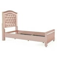 thumbnail image 2 of Furniture of America Mikke Tufted Panel Rose Gold Twin Kids Bed, 2 of 7