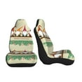 thumbnail image 3 of Rocae Christmas Card With Gnomes Print Seat Covers for Cars Trucks and SUVs,Easy to Install Cover Set-1, 3 of 9
