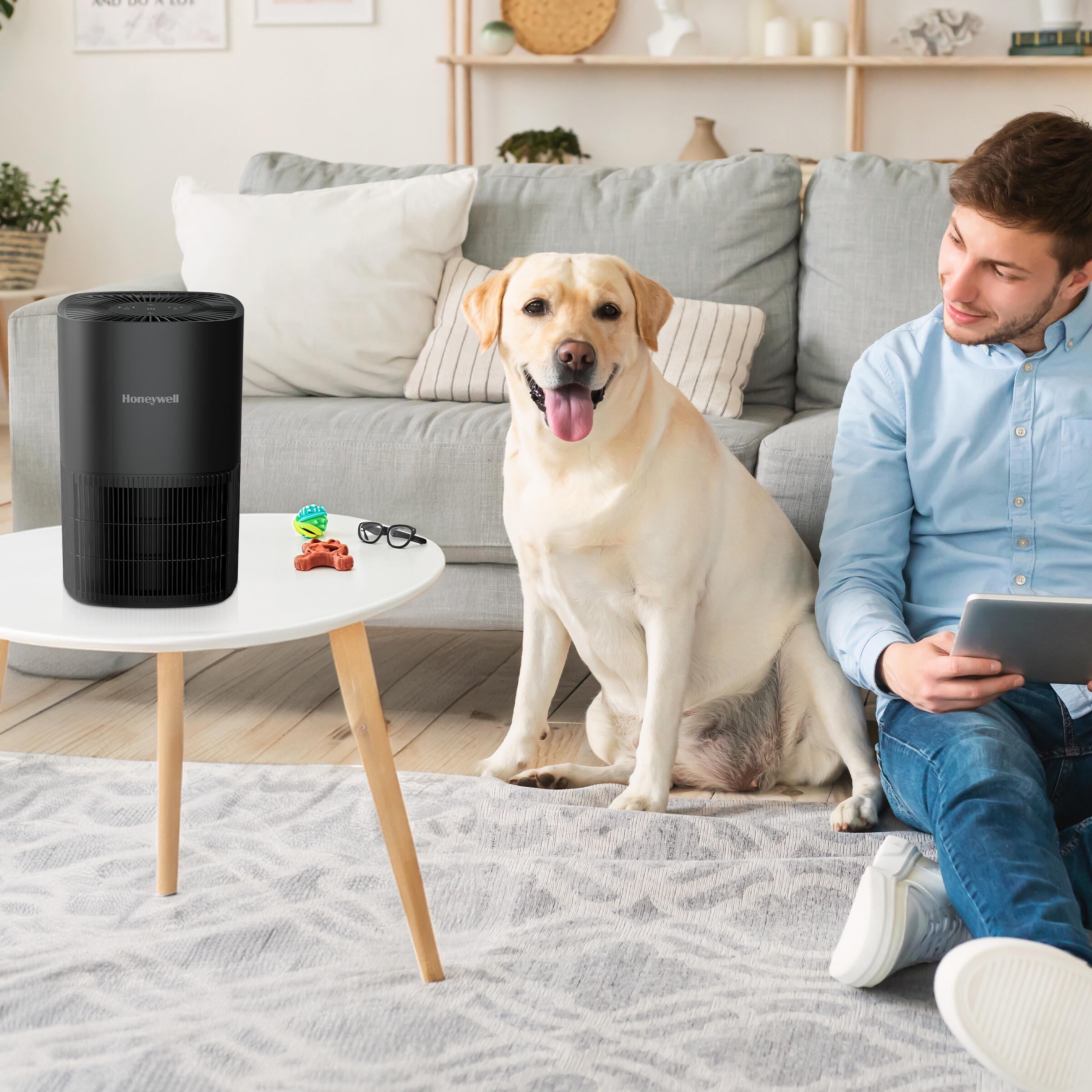 HONEYWELL TABLETOP HEPA AIR PURIFIER BLACK HPA120BC