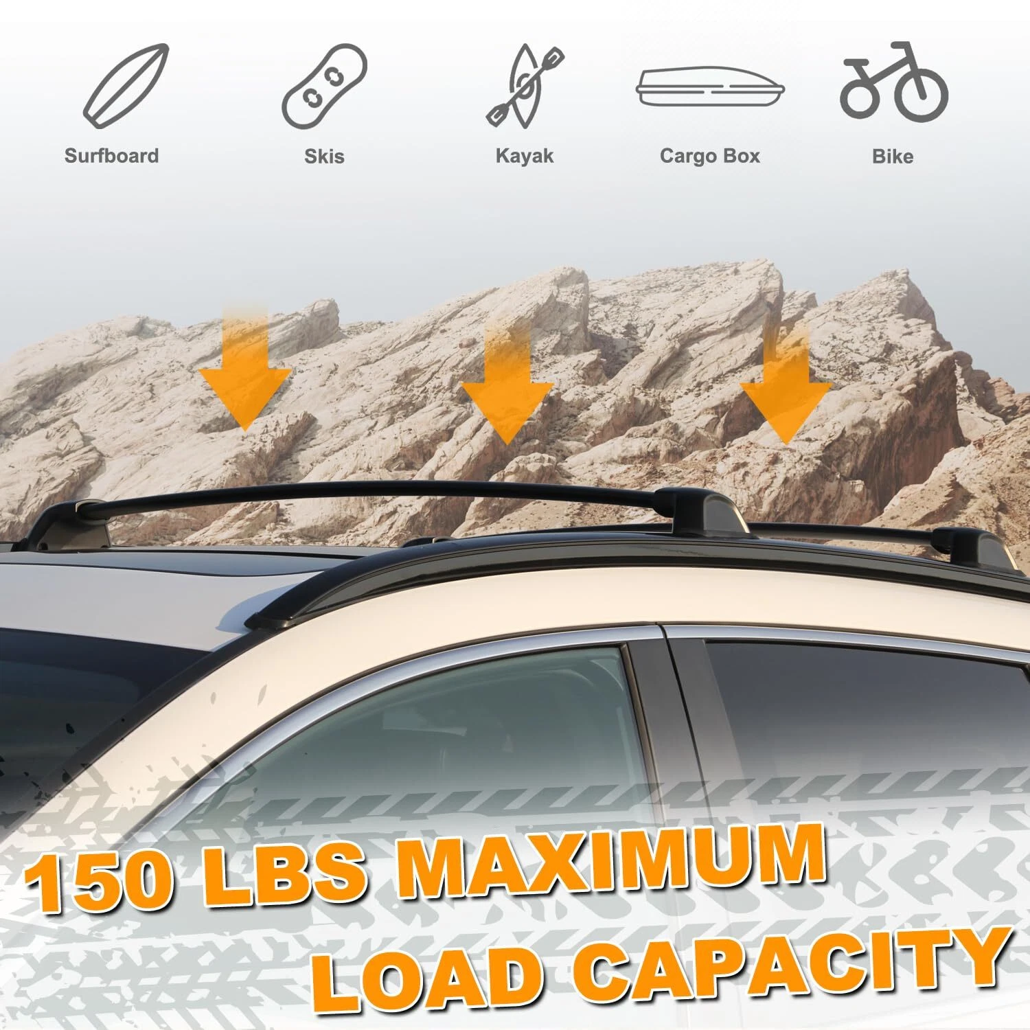Cross Bars & Roof Rails for Honda CRV CR-V 2023 2024 2025 Cargo Accessories