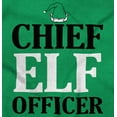 thumbnail image 2 of Xmas Chief Elf Officer Santa Helper Unisex Plus Fleece Graphic Hoodie Brisco Brands 4X, 2 of 5