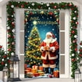 thumbnail image 4 of Christmas Ornaments Christmas Decorations 35X71 Inch Reusable Santa Claus Pattern Door Cover For Home Party Festival Best Christmas Gifts 2025, 4 of 6