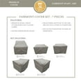 thumbnail image 1 of TK Classics Fairmont 7 Piece All Weather Fabric Protective Cover Set in Gray, 1 of 1