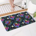 thumbnail image 4 of Pioneer Flower Floral Print Pattern Bathroom Rugs Mat, Non Slip Microfiber Bathroom Rug with Rubber Backing, Soft Mats for Bathroom Floor Tub Shower, 17"x30", 4 of 5
