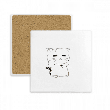 

Cat Pet Map Art Deco Fashion Coaster Cup Mat Mug Subplate Holder Insulation Stone