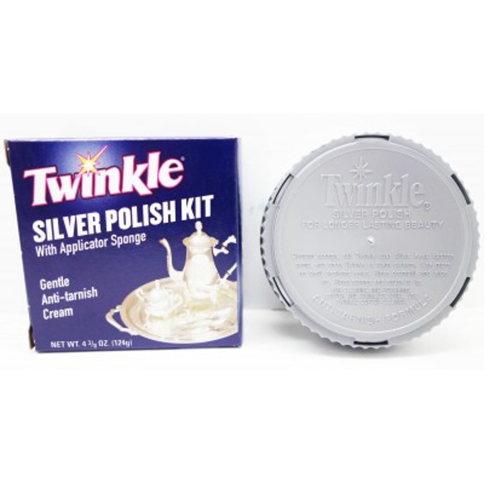  Twinkle Silver Polish Kit, Gentle Anti-Tarnish Cream 4.38 oz  (Pack of 2) : Health & Household