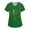 2-green, variant on Womens Scrub Tops Irish Shamrock Printed V Neck Breathable T-Shirts Short Sleeve Professionals Soft Stretch St. Patrick's Day Scrub Tops with Pockets (Orange)