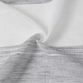 thumbnail image 5 of GlowSol 52"W x 54"L Sheer Curtains Vertical Stripe Voile Yarn Dyed Faux Linen Textured Light Filtering Window Drapes for Bedroom, Gray, 2 Panels, 5 of 6