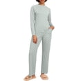 thumbnail image 4 of MINTREUS Couple Pajama Sets Soft PJs Sets for Couples/Women/Men Matching Sleepwear with Pockets, 4 of 6