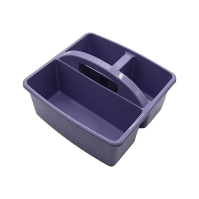 Plastic Grid Storage Basket - Reinforced And Durable Organizer For Home Stackable Storage Basket purple
