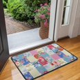 thumbnail image 2 of Patchwork Pioneer Flower Door Rugs,Washable Non Slip Door Mats Indoor,Decorative Door Mats,Entry Mat Indoor for Entrance,Bedroom,Kitchen,Bathroom,30"x17", 2 of 6