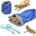 thumbnail image 1 of Bearded Dragon Bath Towel Bag with 2Pcs Reptile Bathing Brush, Fast Drying Absorbent Lizard Towel, Bearded Dragon Accessories, Dragon Towel for Gecko/lizard/Leopard Gecko/Bearded Dragon Pool, 1 of 7