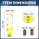 thumbnail image 3 of Ofertas Únicas Pomos de Cambio de 20 cm de Acrílico para Vehículos Automáticos y Manuales con 2 Adaptadores Amarillo Claro 1 Juego, 3 of 7