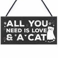 thumbnail image 2 of Cheer.US Wood Cat Sign Decor Cat Lover Sign, Hanging Pet Sign for Home Decor, Decorative Plaque Funny Cat Sign, Cat Wall Art Puppy Sign Cat Lover Gift, 2 of 7