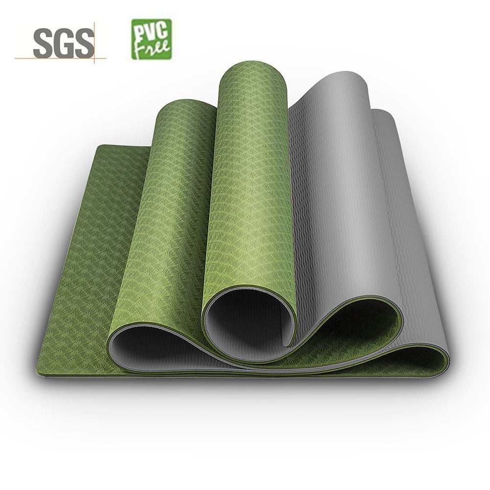 Non Slip Yoga Mat for Women and Men, Budalga 6mm Yoga Mat TPE Dual Layer Textured Eco Friendly Fitness Exercise Mat with... by