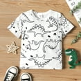 thumbnail image 2 of PatPat Toddler Boy Animal Dinosaur Short-sleeve Tee,Sizes 18M-6Y, 2 of 7