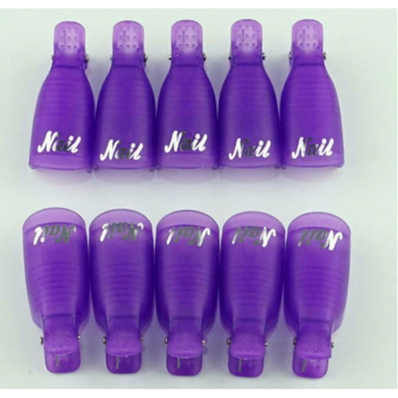 10-20Pcs Silicone UV Gel Polish Remover Wraps Soak Off Cap Clip Nail Art Too