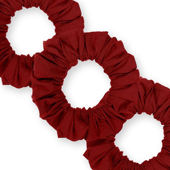 Scrunchies Cotton Knit Jumbo Size 3-Pack Ponytail Holder Made in USA Scrunchie King Maroon