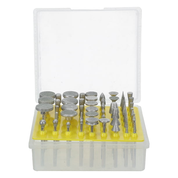 BRIGHTFUFU 50Ud De Puntas De Esmerilado Y En Plata Para Taladros Para Joyería Y Piedra