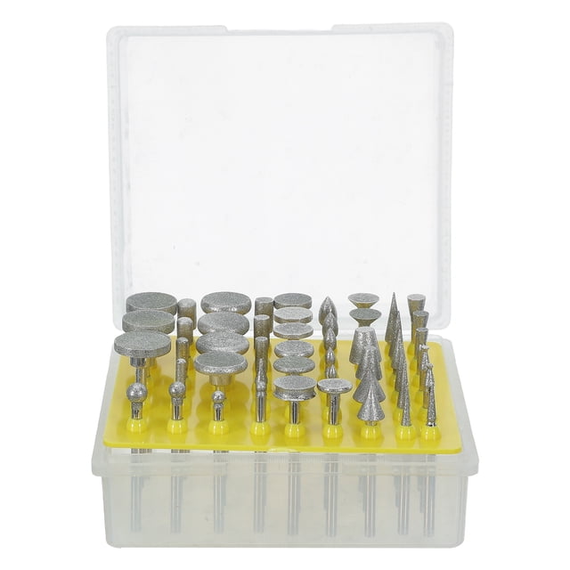 BRIGHTFUFU 50Ud De Puntas De Esmerilado Y En Plata Para Taladros Para Joyería Y Piedra