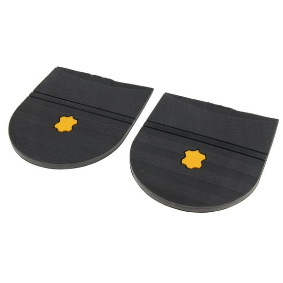 1 Pair Black Rubber Glue On Soles Heels Pads DIY Shoes Repair Supplies Unisex