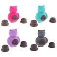 thumbnail image 3 of Juguete para masticar seguro no Juguete para masticar de 1 pieza con 2 piezas de galleta hecha de silicona rojo Yuyangstore Juguete para masticar perros, 3 of 8
