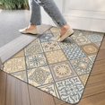thumbnail image 3 of Retro Door Mat, 17 X 30 Inch Bohemian Light Geometric Design (5) Welcome Doormat Decorative Home Floor Mat, Non Slip Rubber Back and Strong Water Absorption for Outdoor Indoor Entrance Decor, 3 of 6